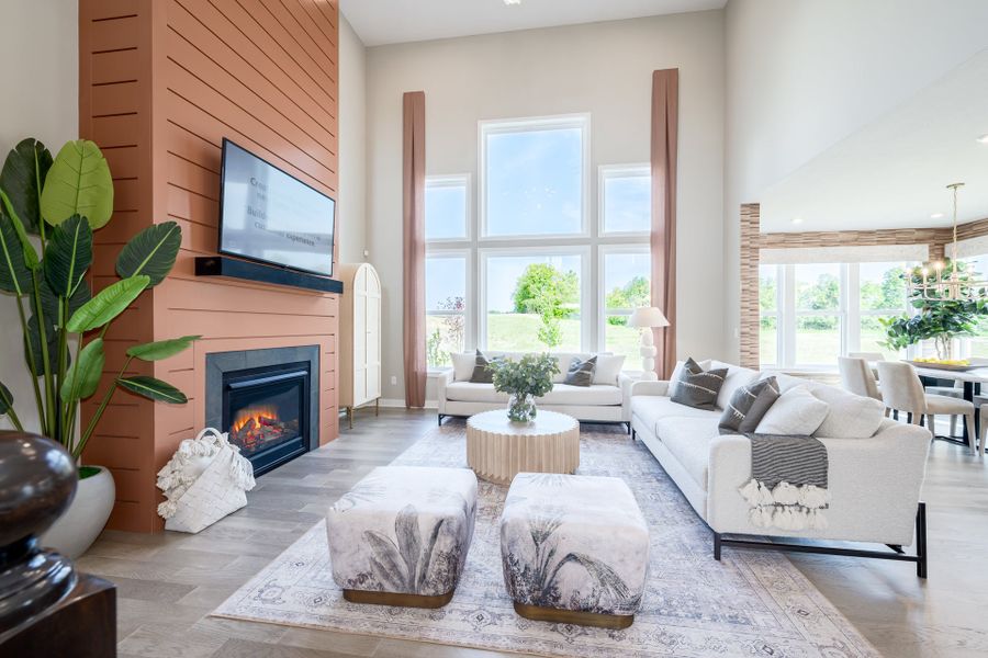 Representative furnished interior of a home built from the Charles by Fischer Homes in Twin Lakes, Hoschton (Image 56).