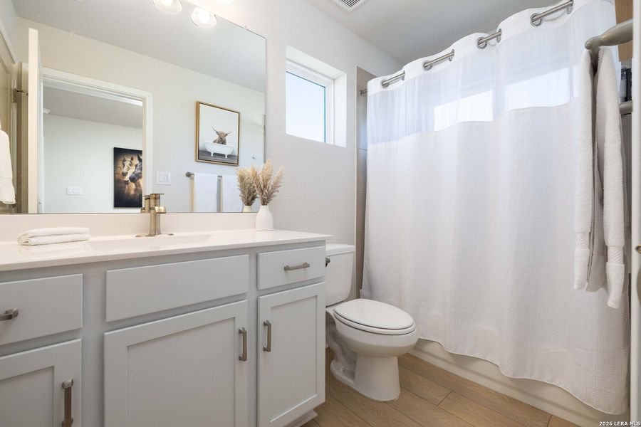 Furnished interior view inside a new home in , New Braunfels (Image 7).