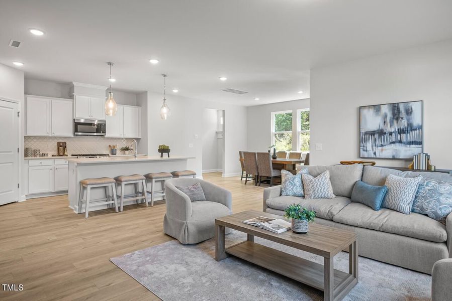 Furnished interior view inside a new home in Gregory Village, Lillington (Image 111).