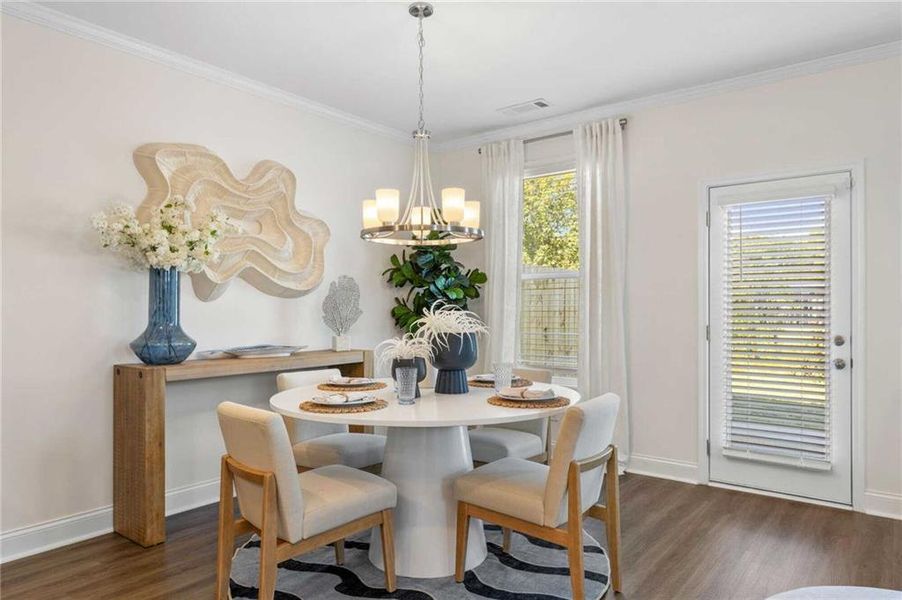 Furnished interior view inside a new home in , Gainesville (Image 10).
