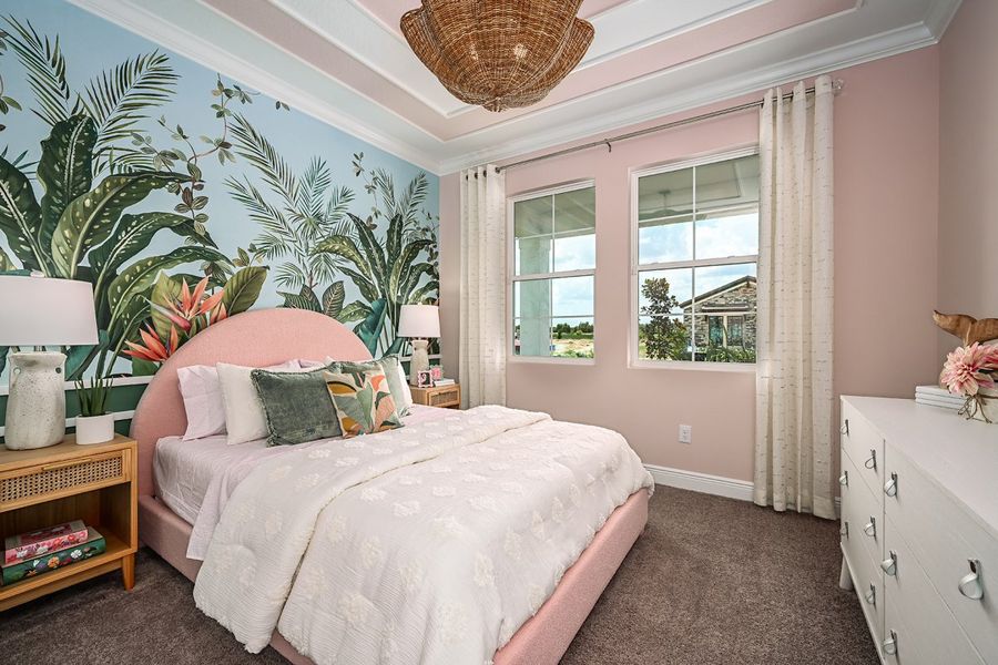 Representative furnished interior of a home built from the Mariposa by Casa Fresca Homes in Mirada, San Antonio (Image 19).