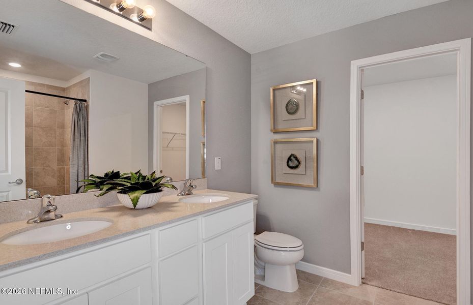 Furnished interior view inside a new home in Wells Landing, Jacksonville (Image 10).