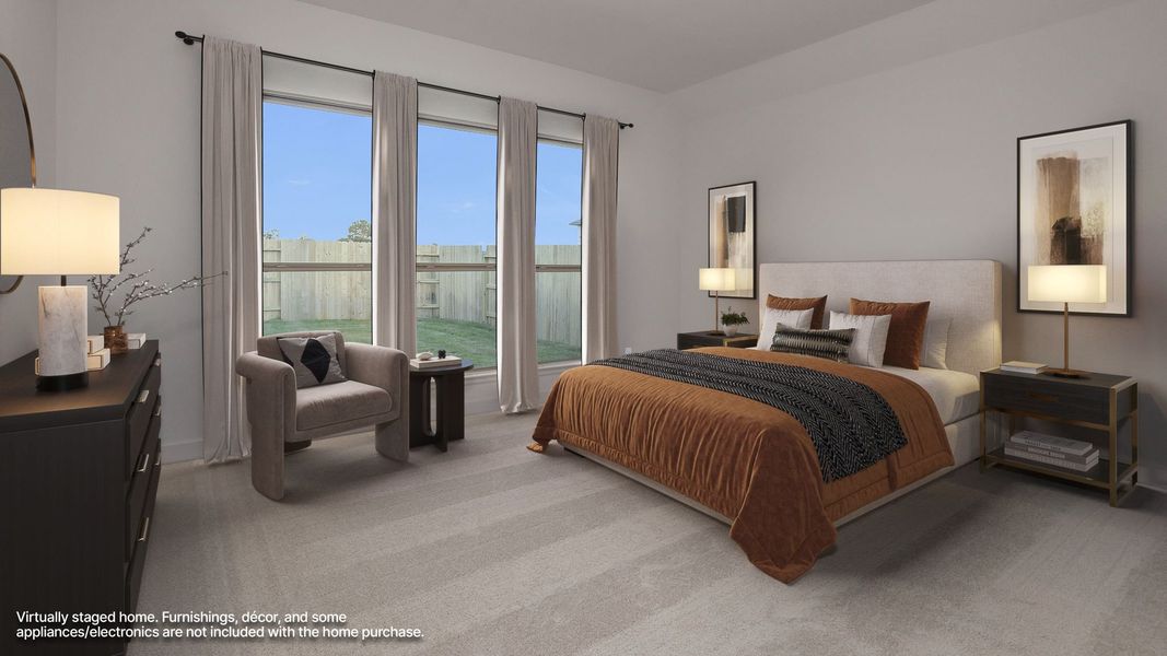 Furnished interior view inside a new home in Grand Central Park, Conroe (Image 6).