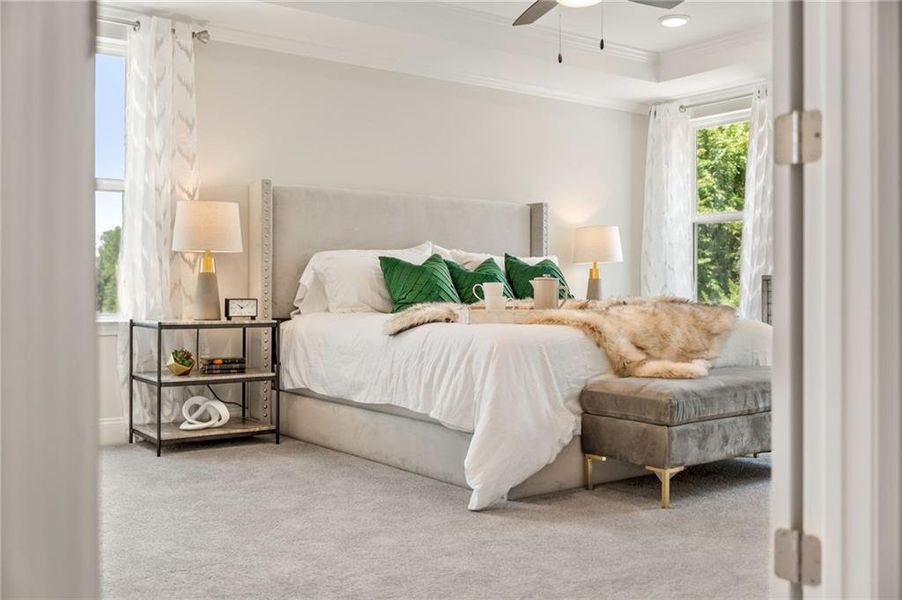 Furnished interior view inside a new home in , Buford (Image 18).