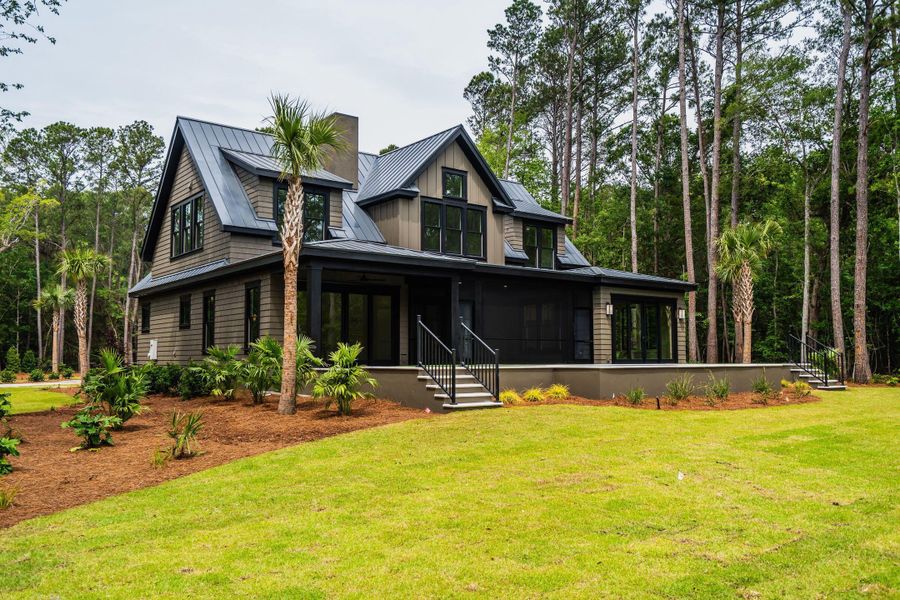 Front exterior of a new home in , Johns Island, SC, highlighting curb appeal (Image 37).