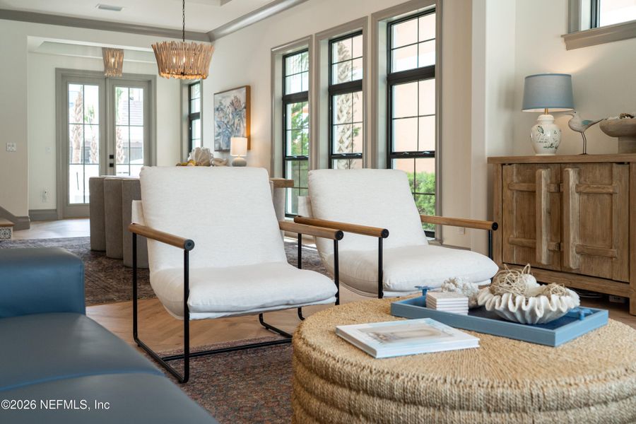 Furnished interior view inside a new home in , Palm Coast (Image 66).