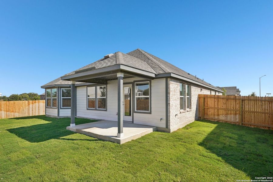 Exterior details and patio area of a home in Carmel Ranch, Schertz (Image 22). Exterior details and patio area of a home in Carmel Ranch, Schertz (Image 22).