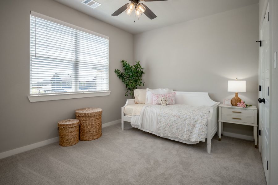 Furnished interior view inside a new home in Greens Prairie Reserve, College Station (Image 27).