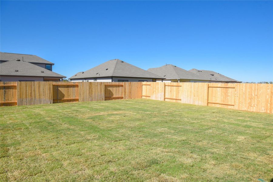 Private Backyard of Home Private Backyard of Home