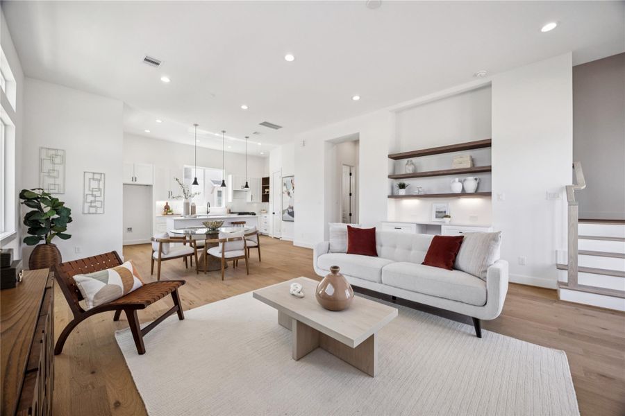 Furnished interior view inside a new home in , Houston (Image 18).