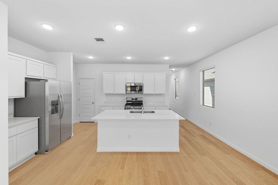 Furnished interior view inside a new home in Trinity Ranch, Elgin (Image 8). Furnished interior view inside a new home in Trinity Ranch, Elgin (Image 8).