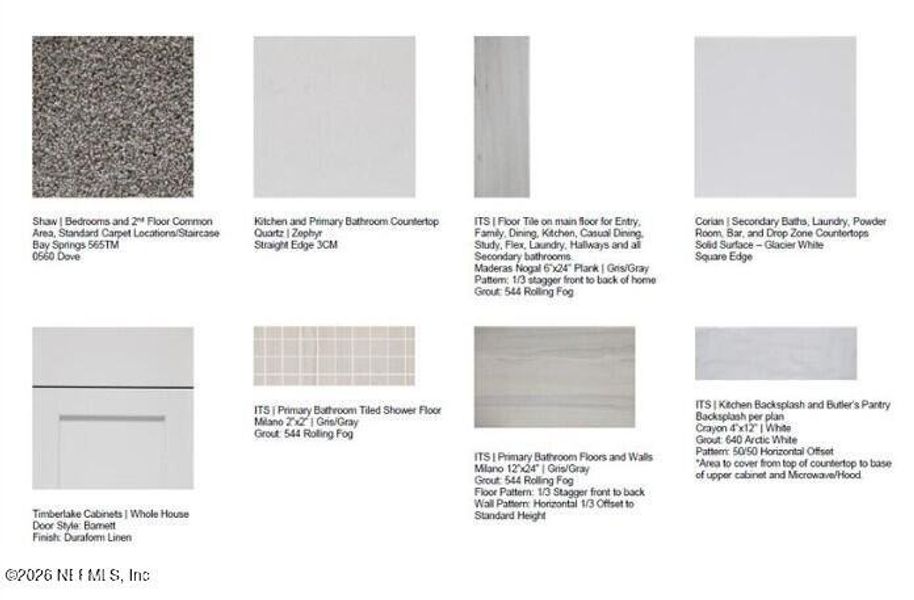 Sample of building materials used in homes in Colbert Landings, Palm Coast (Image 14).