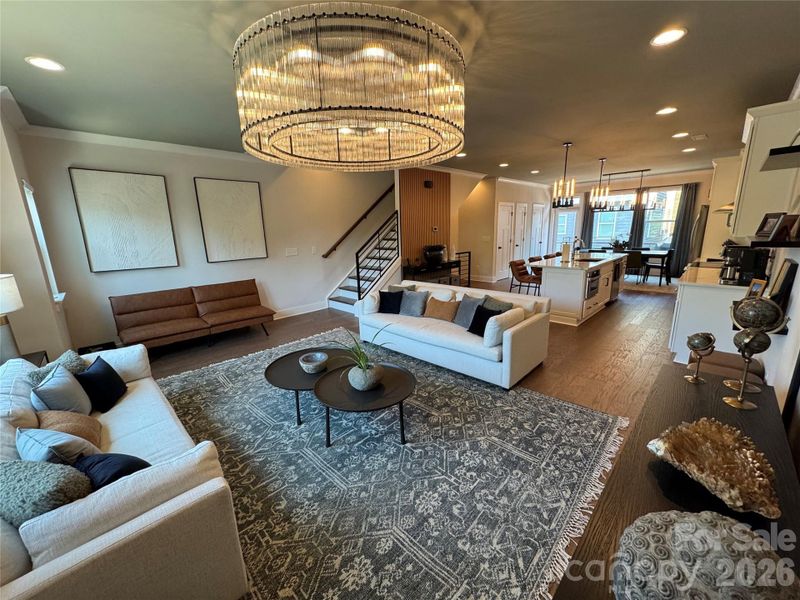 Furnished interior view inside a new home in , Charlotte (Image 16).