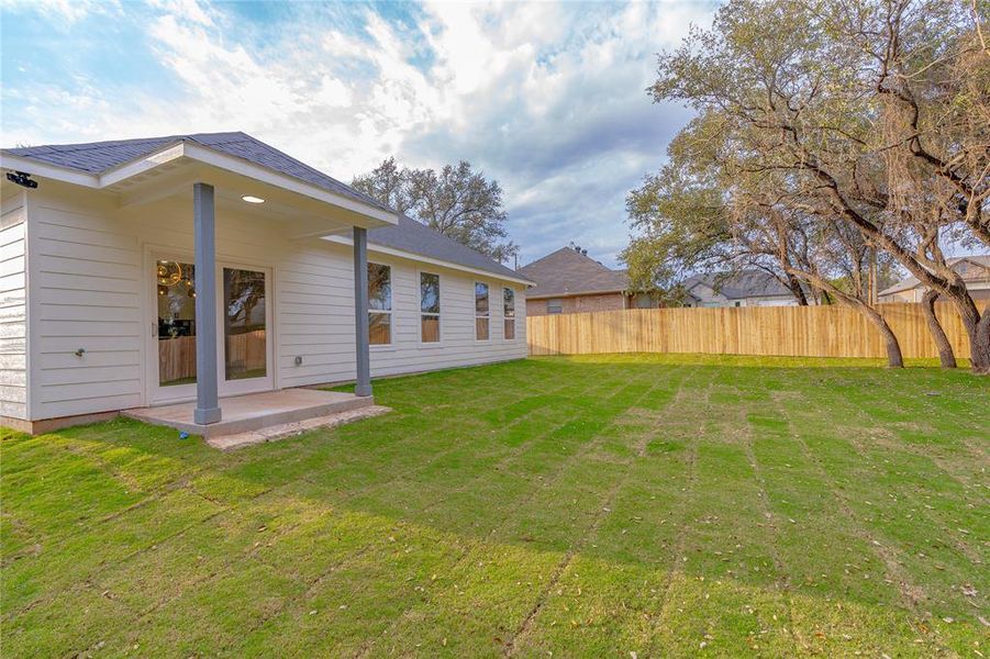 View of yard featuring a patio area