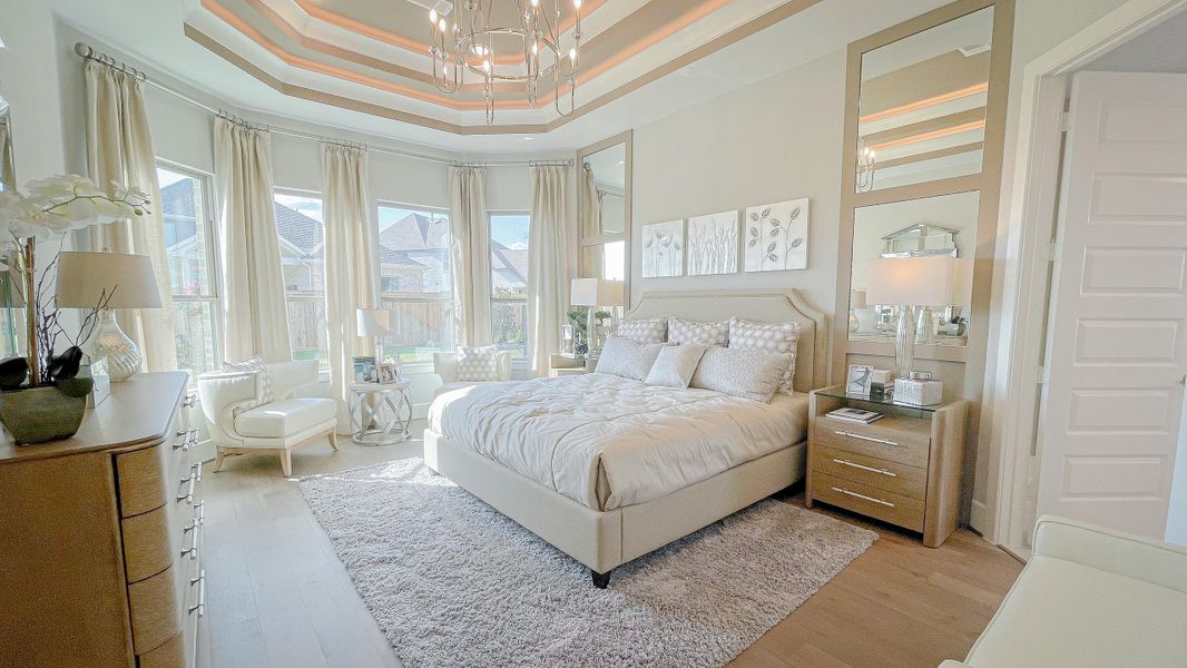 Furnished interior view inside a new home in Bridgeland, Cypress (Image 33).