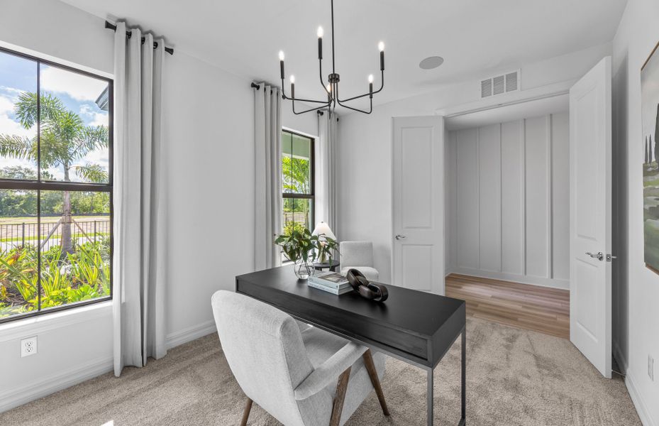 Representative furnished interior of a home built from the Bloomfield by Centex in The Strand at Cedar Grove, North Port (Image 15).