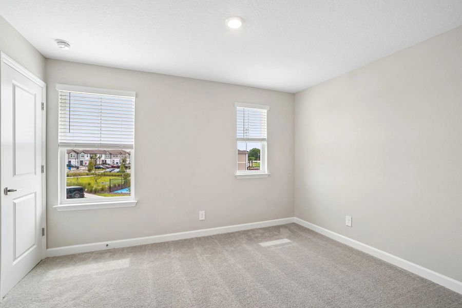 Off the front of the home you will find bedroom 2