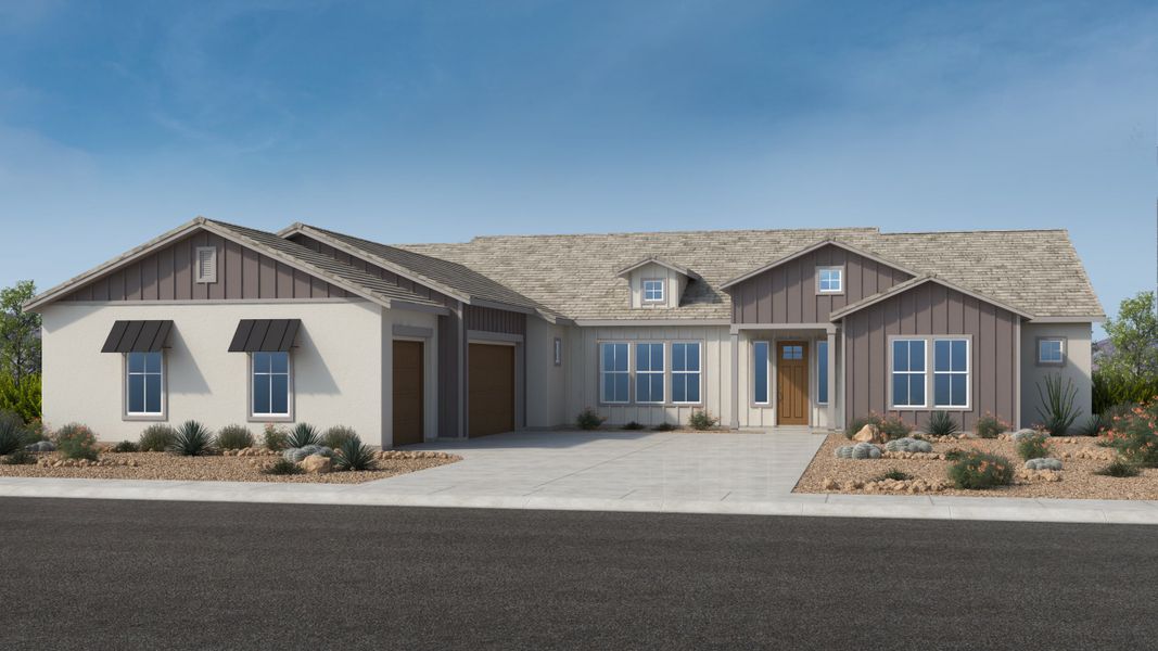 Front exterior of a home in the Verdin Capstone Collection community, located in Phoenix, AZ (Image 8).