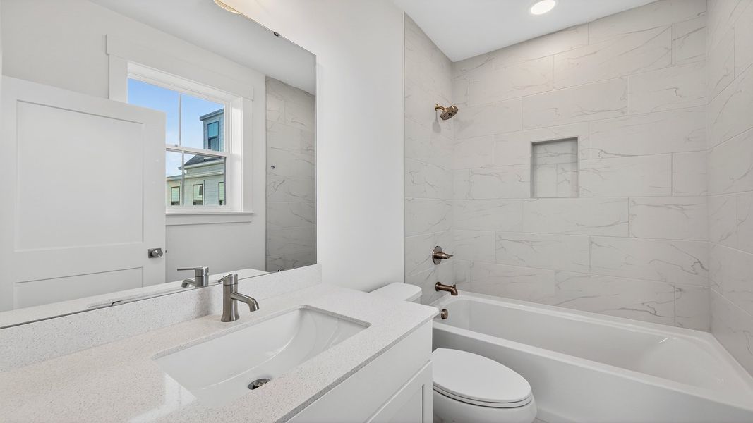 Representative furnished interior of a home built from the Seabrook by DRB Homes in Grants Court, Charleston (Image 17).