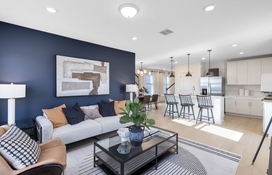 Representative furnished interior of a home built from the Jasmine by Pulte Homes in Tohoqua, Kissimmee (Image 11).