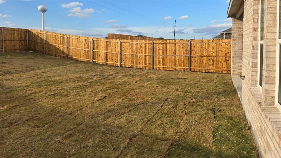 View of fenced backyard View of fenced backyard
