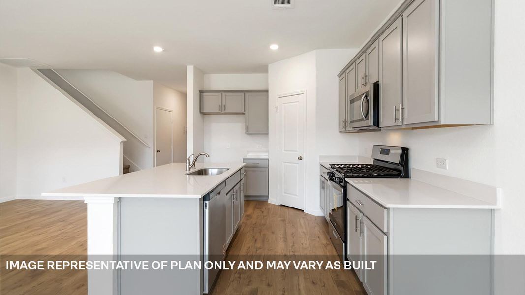 Furnished interior view inside a new home in Bar W Ranch, Leander (Image 4).