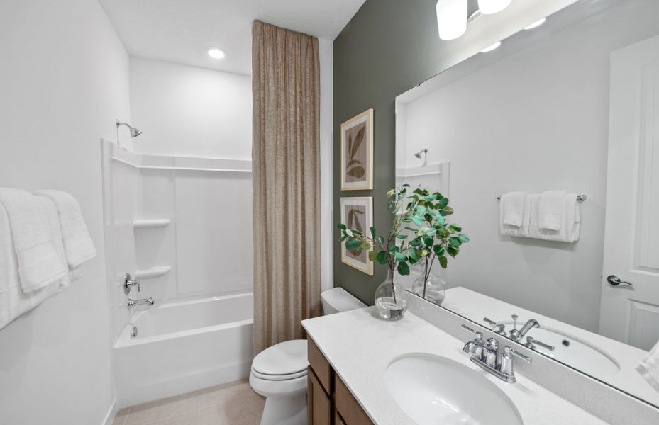 Furnished interior view inside a new home in Del Webb River Reserve, Spring Hill (Image 8). Furnished interior view inside a new home in Del Webb River Reserve, Spring Hill (Image 8).