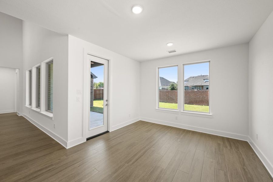 Spacious, unfurnished interior of a new home in Inspiration Collection at View at the Reserve, Mansfield (Image 16). Spacious, unfurnished interior of a new home in Inspiration Collection at View at the Reserve, Mansfield (Image 16).