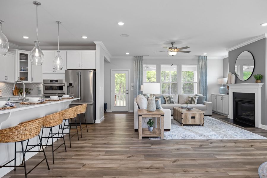Representative furnished interior of a home built from the The Magnolia A by Davidson Homes LLC in Springvale South, Fuquay Varina (Image 8). Representative furnished interior of a home built from the The Magnolia A by Davidson Homes LLC in Springvale South, Fuquay Varina (Image 8).