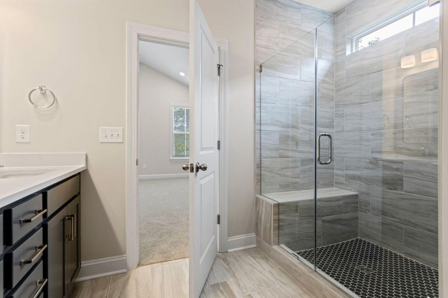 Furnished interior view inside a new home in Tidewater at Lakes of Cane Bay, Summerville (Image 11).