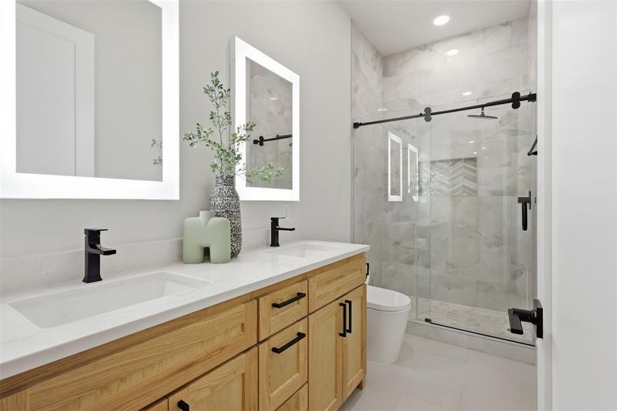 Furnished interior view inside a new home in , Granbury (Image 16). Furnished interior view inside a new home in , Granbury (Image 16).