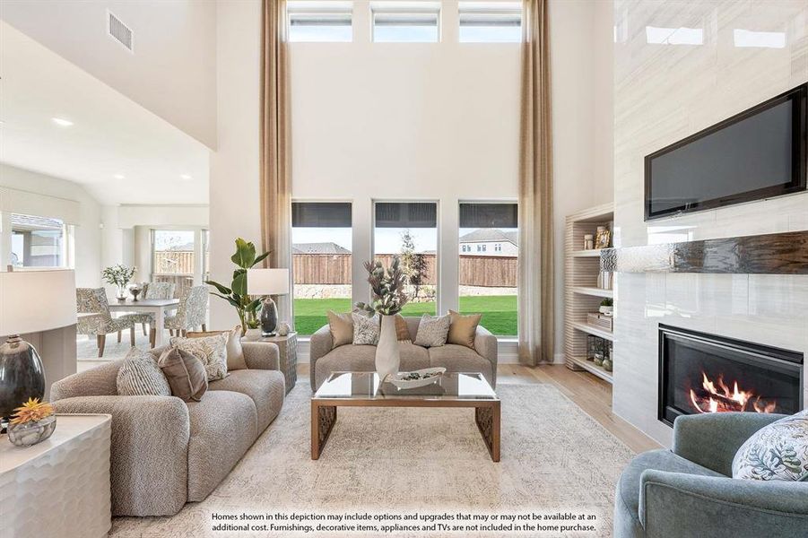 Furnished interior view inside a new home in Wildflower Ranch, Fort Worth (Image 13).