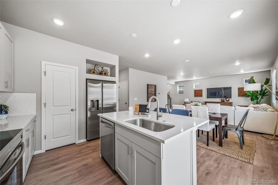 Furnished interior view inside a new home in , Aurora (Image 15). Furnished interior view inside a new home in , Aurora (Image 15).