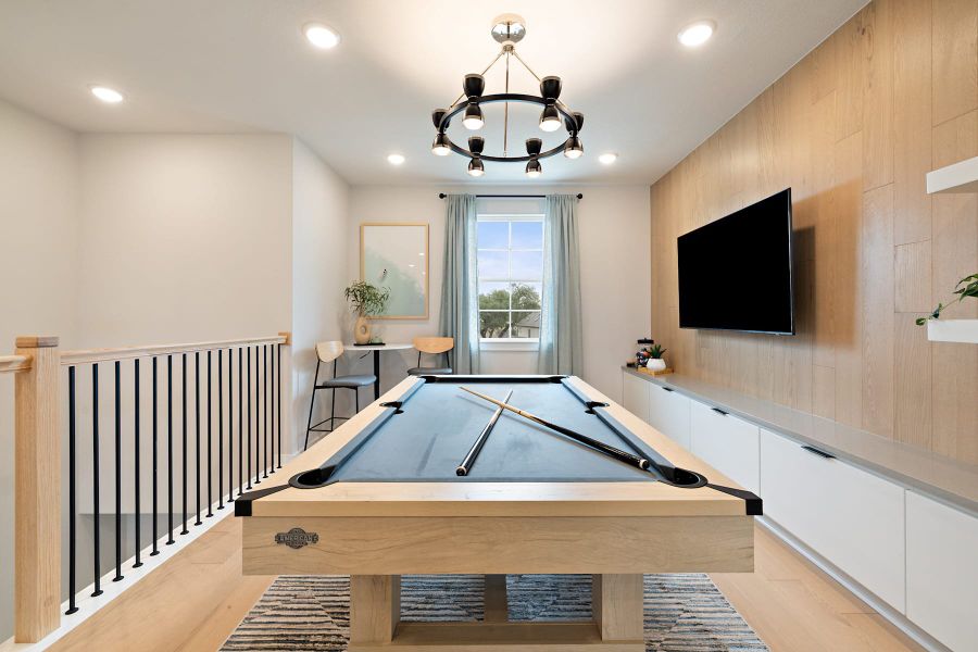 Furnished interior view inside a new home in Heritage, Dripping Springs (Image 37).