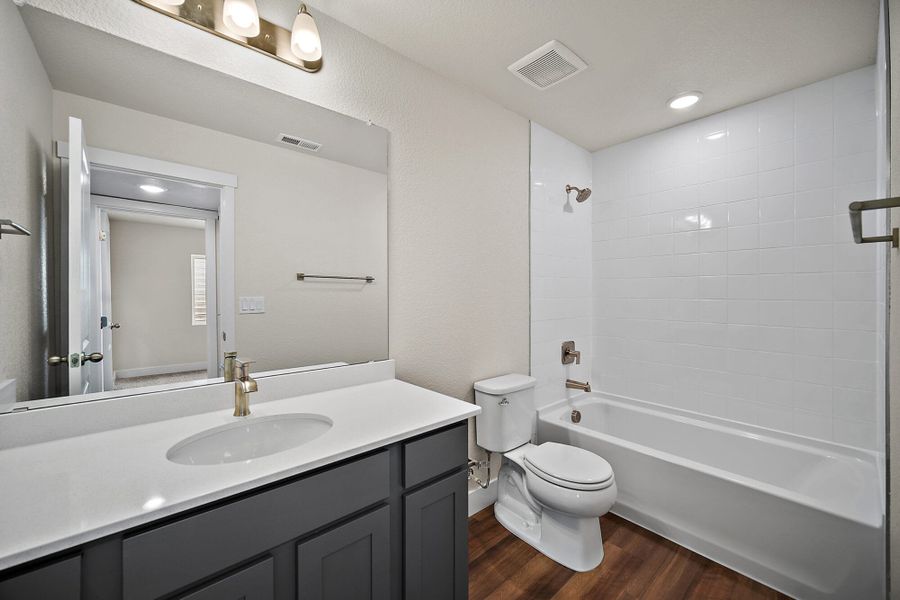 Furnished interior view inside a new home in Aspen Ranch, Fountain (Image 12). Furnished interior view inside a new home in Aspen Ranch, Fountain (Image 12).