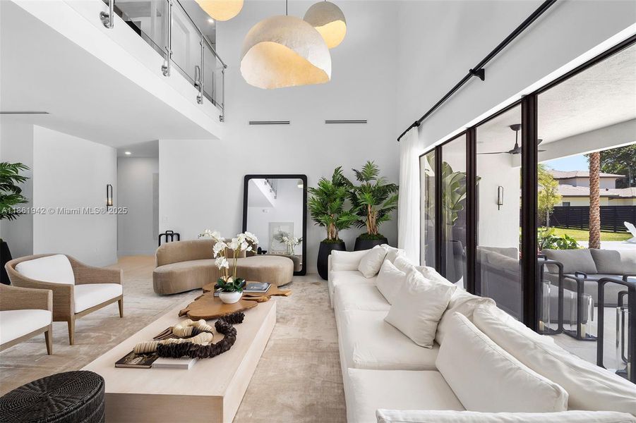 Furnished interior view inside a new home in , Miami (Image 3). Furnished interior view inside a new home in , Miami (Image 3).