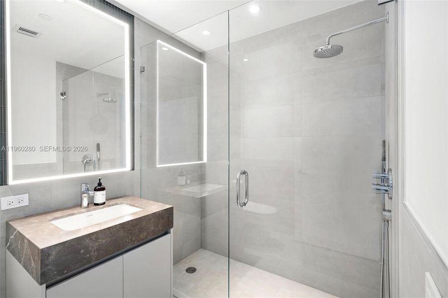 Furnished interior view inside a new home in , Miami Beach (Image 37).