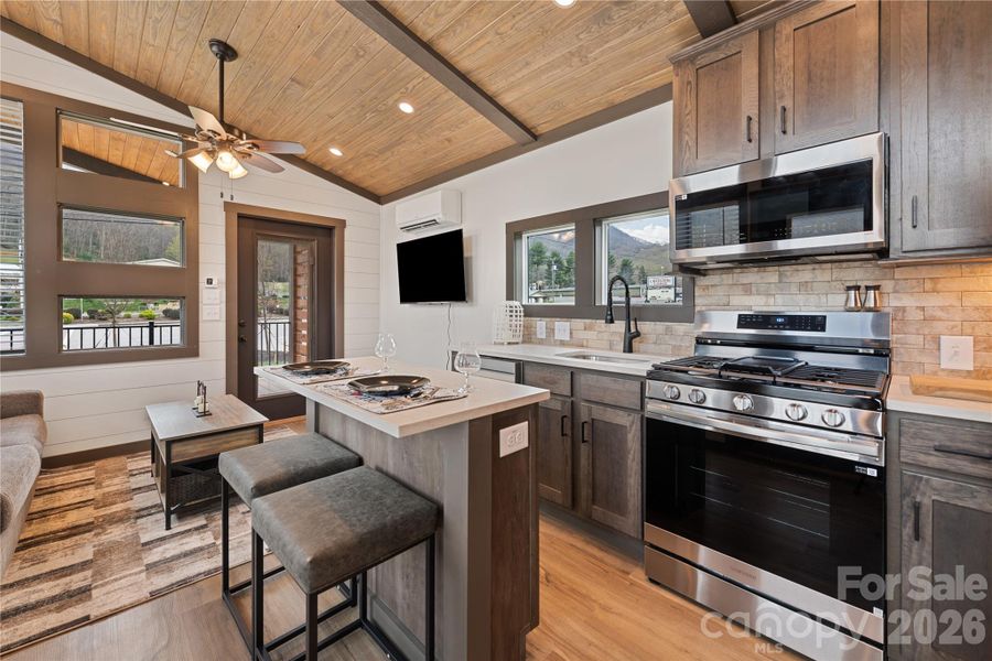 Furnished interior view inside a new home in , Maggie Valley (Image 11).