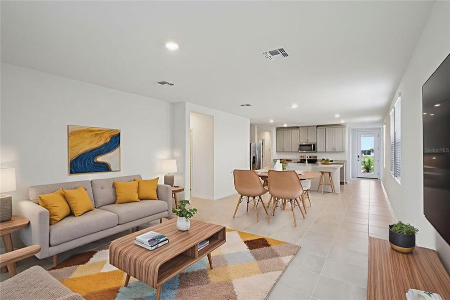 Furnished interior view inside a new home in , Haines City (Image 7). Furnished interior view inside a new home in , Haines City (Image 7).