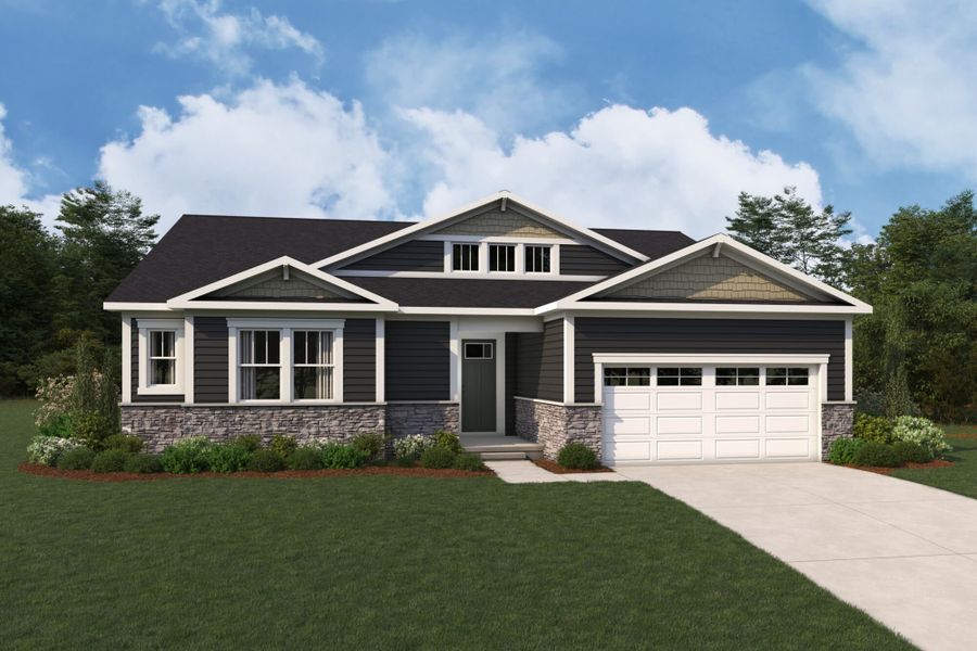 Representative exterior photo of a completed home built from the Allegheny by Mattamy Homes in Waxhaw Landing, Monroe, NC (Image 2). Representative exterior photo of a completed home built from the Allegheny by Mattamy Homes in Waxhaw Landing, Monroe, NC (Image 2).