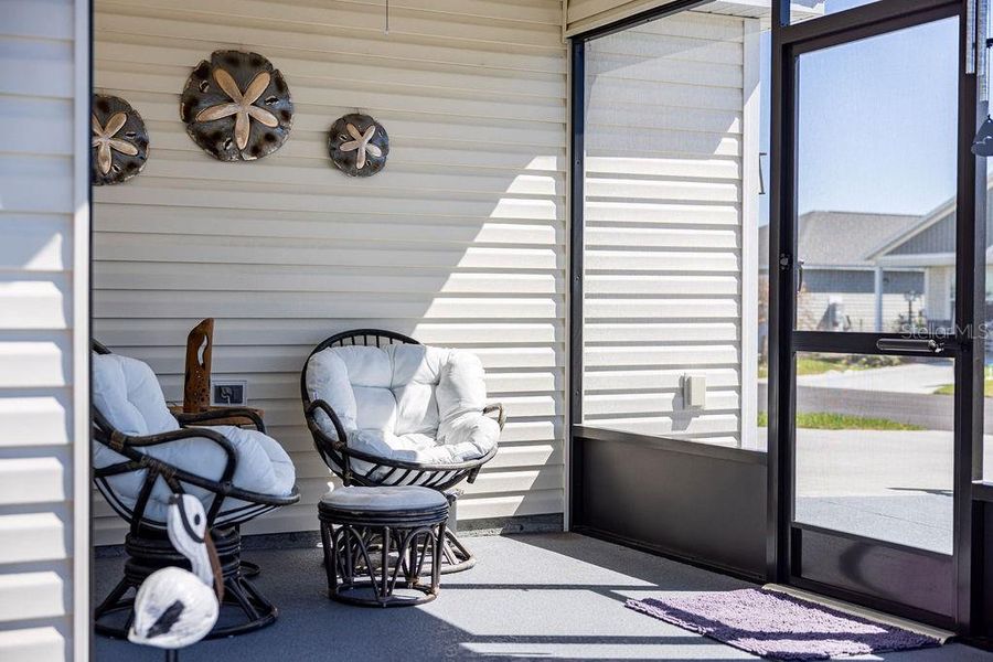 Exterior details and patio area of a home in , The Villages (Image 31).