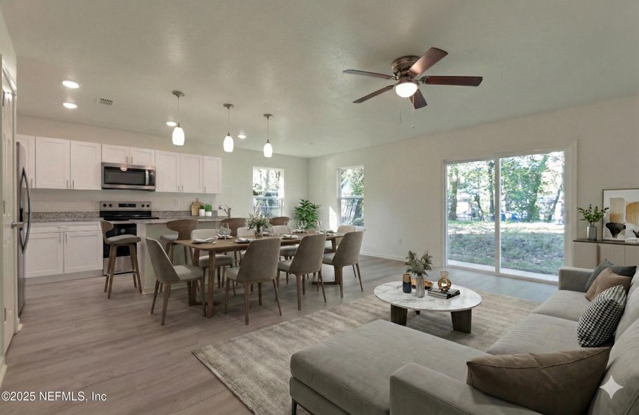 Furnished interior view inside a new home in , Jacksonville (Image 7).