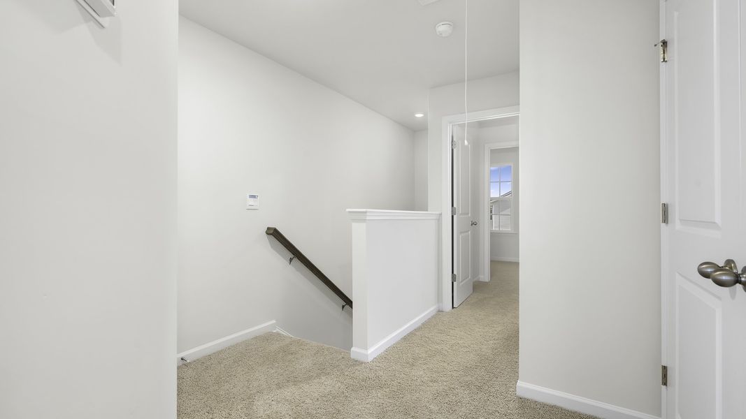 Spacious, unfurnished interior of a new home in The Gables at Edinborough Townes, Gibsonville (Image 17). Spacious, unfurnished interior of a new home in The Gables at Edinborough Townes, Gibsonville (Image 17).