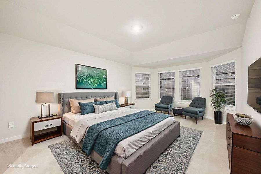 Furnished interior view inside a new home in Stewart's Ranch, Conroe (Image 12).