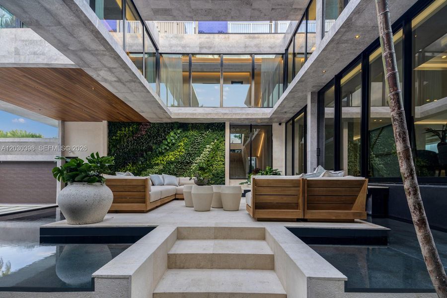 Exterior details and patio area of a home in , Miami Beach (Image 3).