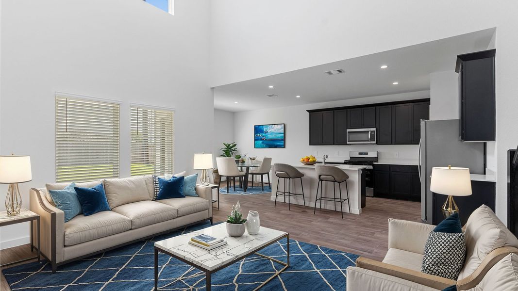 Furnished interior view inside a new home in Evergreen, Rosenberg (Image 4).