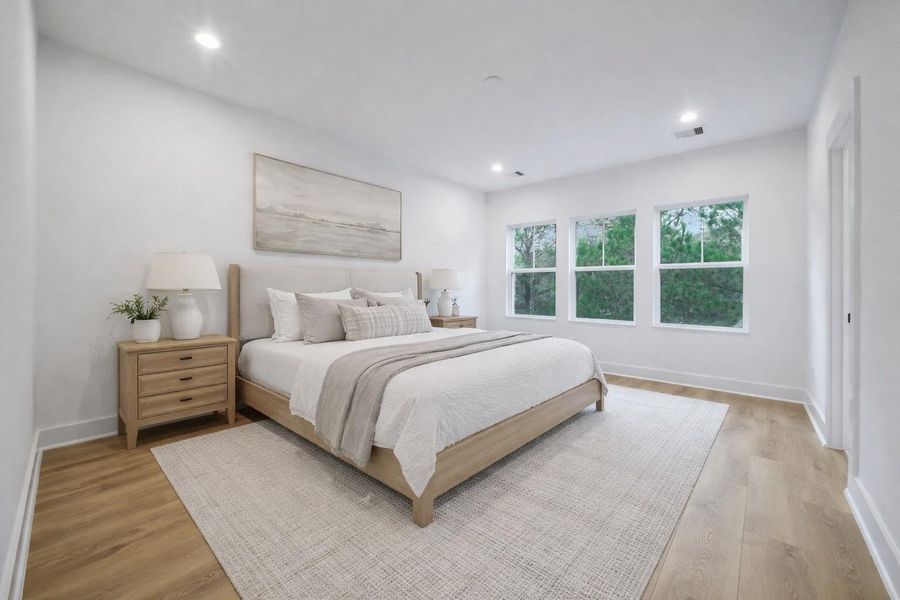 Furnished interior view inside a new home in , Houston (Image 10).
