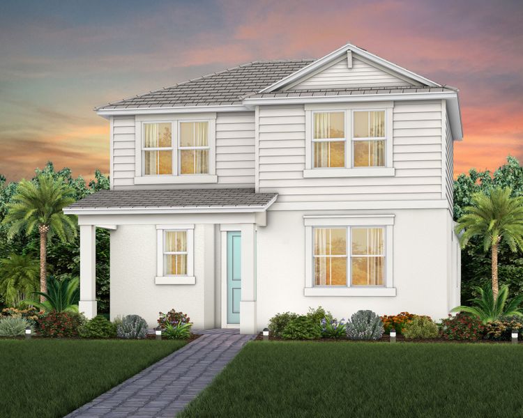 Representative exterior photo of a completed home built from the Kelsey II by Pulte Homes in SeaFlower, Bradenton, FL (Image 13). Representative exterior photo of a completed home built from the Kelsey II by Pulte Homes in SeaFlower, Bradenton, FL (Image 13).