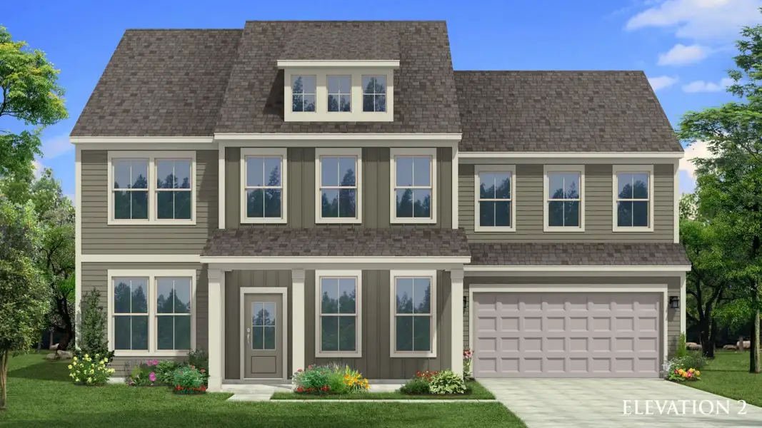 The Townsend Design elevation 2 at Lakeside Glen by premier builder DRB Homes in York, SC. The Townsend Design elevation 2 at Lakeside Glen by premier builder DRB Homes in York, SC.