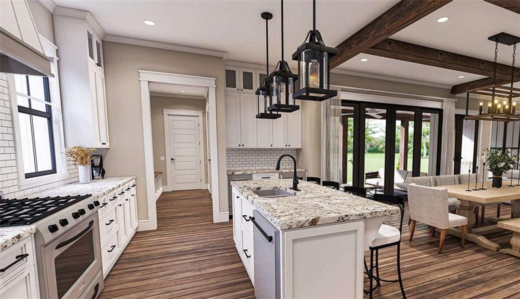 Furnished interior view inside a new home in , Maysville (Image 13).